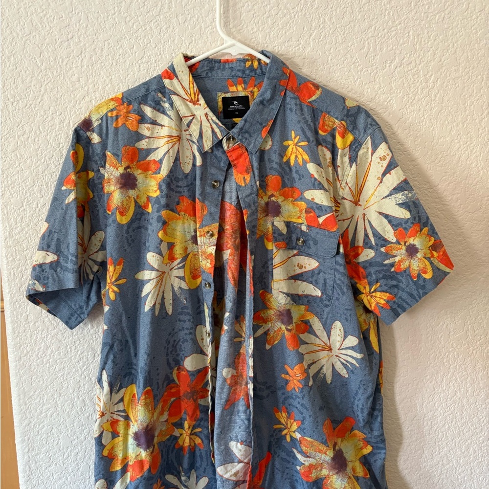 Floral Blue Shirt Ripcurl
